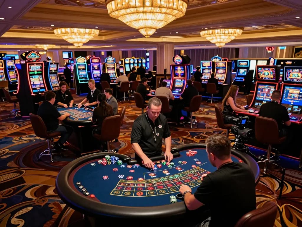 Players engaging in thrilling roulette games at a vibrant Las Vegas casino, embodying the excitement of max 79 gambling.