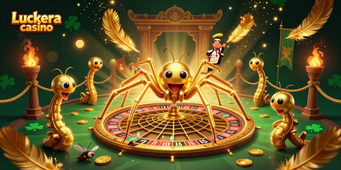 Experience Luckera casino with a thrilling 3D illustration showcasing unique characters and dynamic elements.