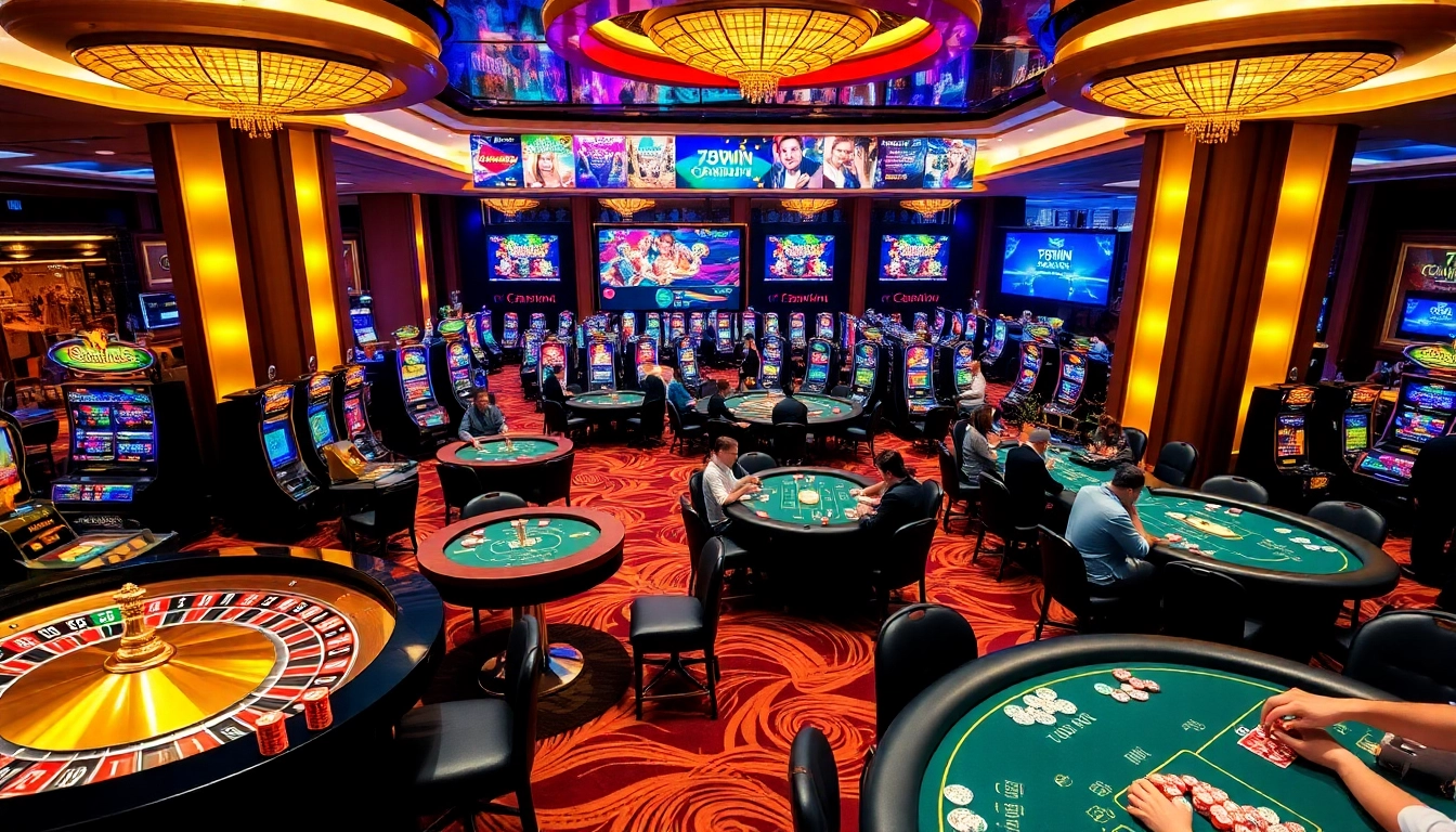 Experience thrilling gambling action at https://789win.associates/, showcasing vibrant casino tables and live players.