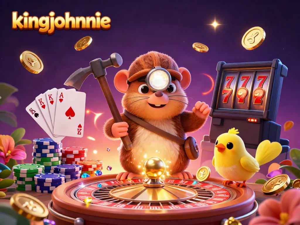 Join the kingjohnnie casino adventure with a treasure hunter mole and dazzling casino games!
