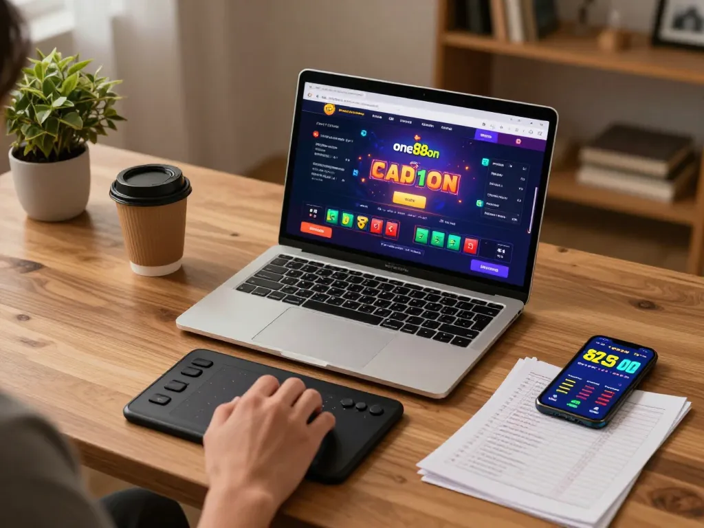 Engaging in gameplay on one88on during a cozy home gaming session, showcasing strategic choices.