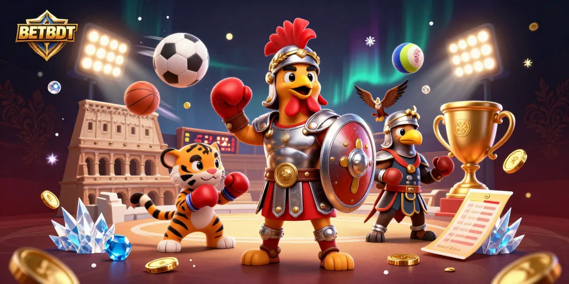BETBDT champions engage in epic online betting with dynamic sports elements and vibrant visuals.