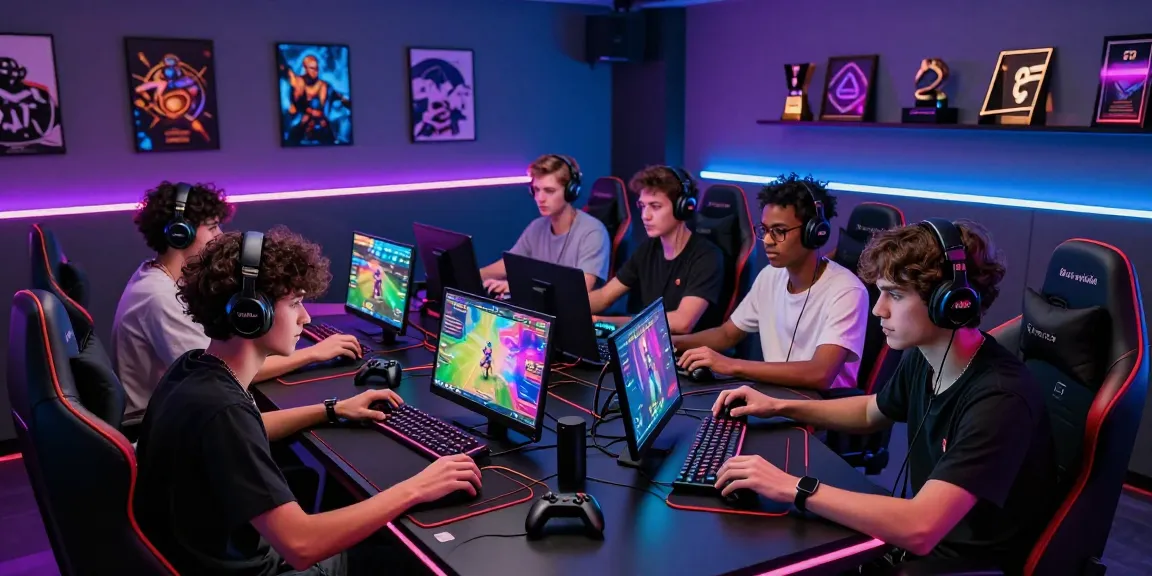 Exciting gaming scene showcasing friends enjoying iwin games in a modern, vibrant setup.