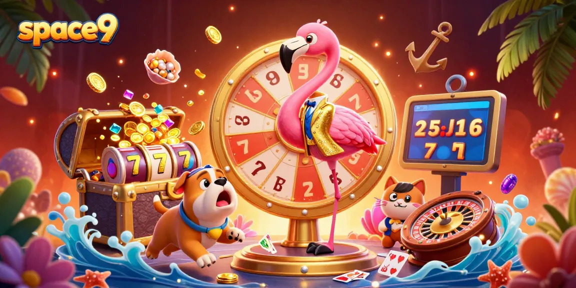Spin the giant prize wheel at Space9 Casino to win exciting online gaming rewards!