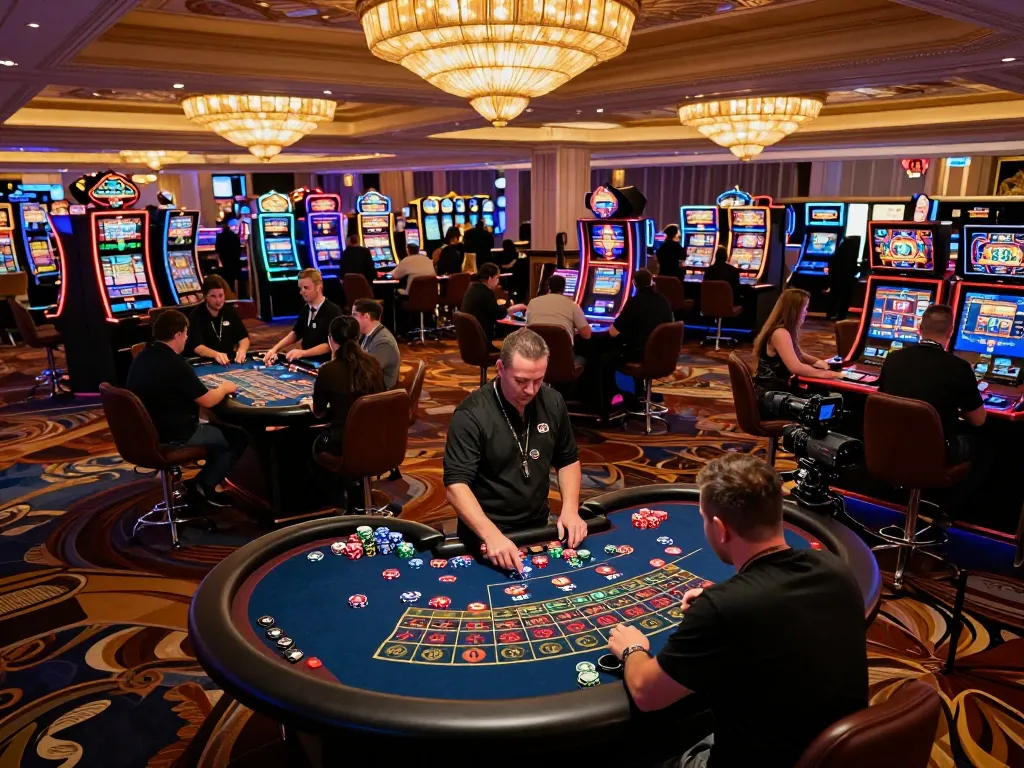 Players engaging in thrilling roulette games at a vibrant Las Vegas casino, embodying the excitement of max 79 gambling.