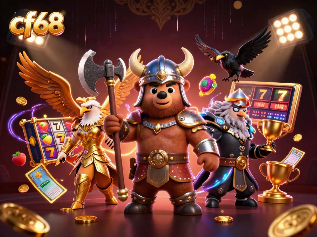 Experience thrilling gameplay at cf68 with dynamic slots featuring vivid characters and action-packed casino elements.