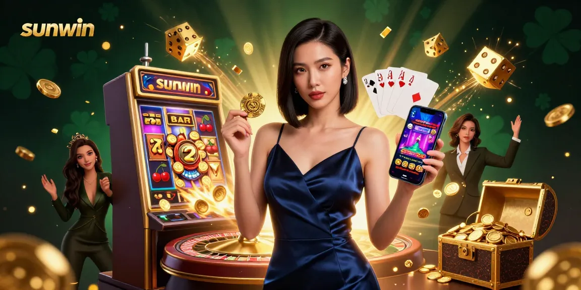 Experience exciting gameplay at sunwin with vibrant casino elements and a stylish atmosphere.