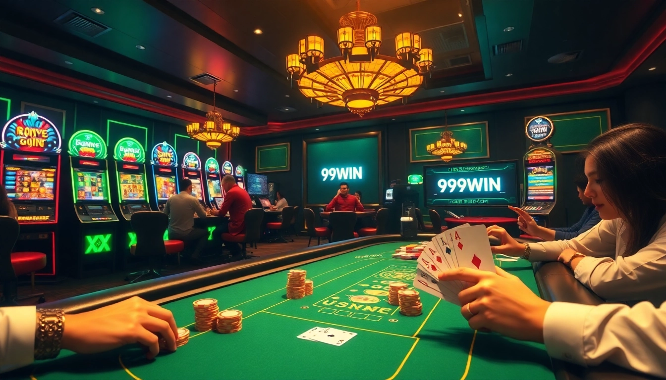 Experience the excitement of 99WIN's luxurious online gambling environment with vibrant games and professional players.