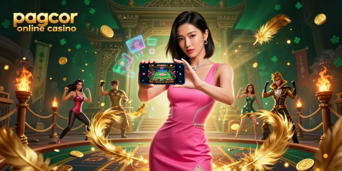 Engage with the pagcor online casino experience through a vibrant scene showcasing live dealer gaming.