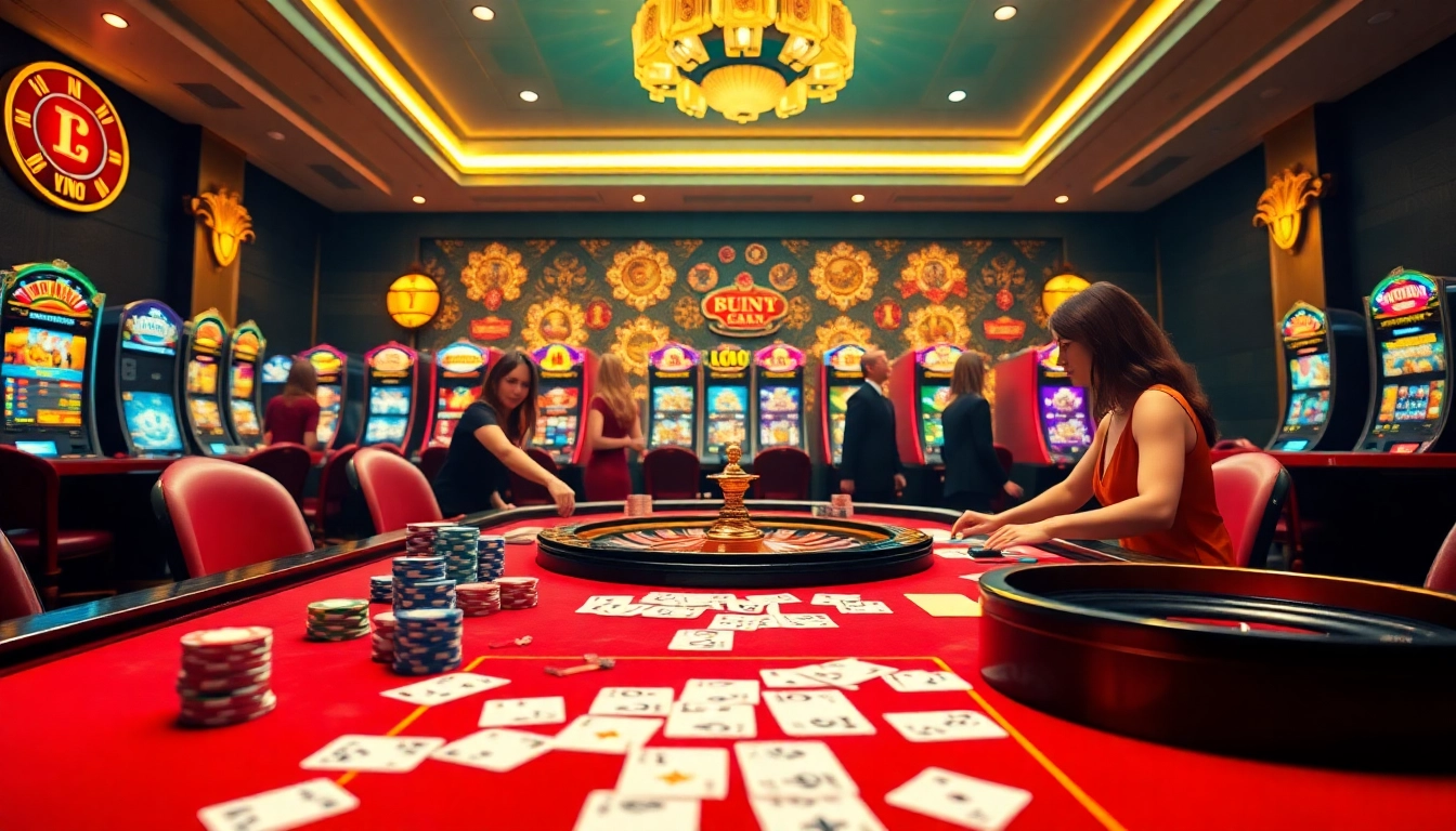 Experience the thrill of online gambling at cm88 com with vibrant casino tables and dynamic slot machines.