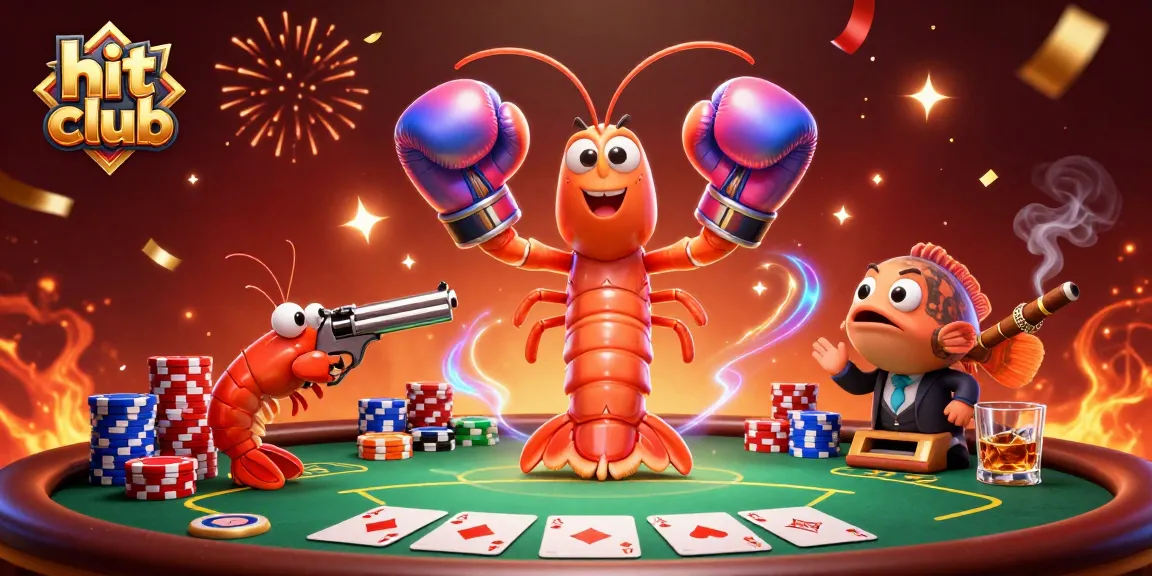 Engage in thrilling games at hit club with vibrant poker action and energetic underwater characters.