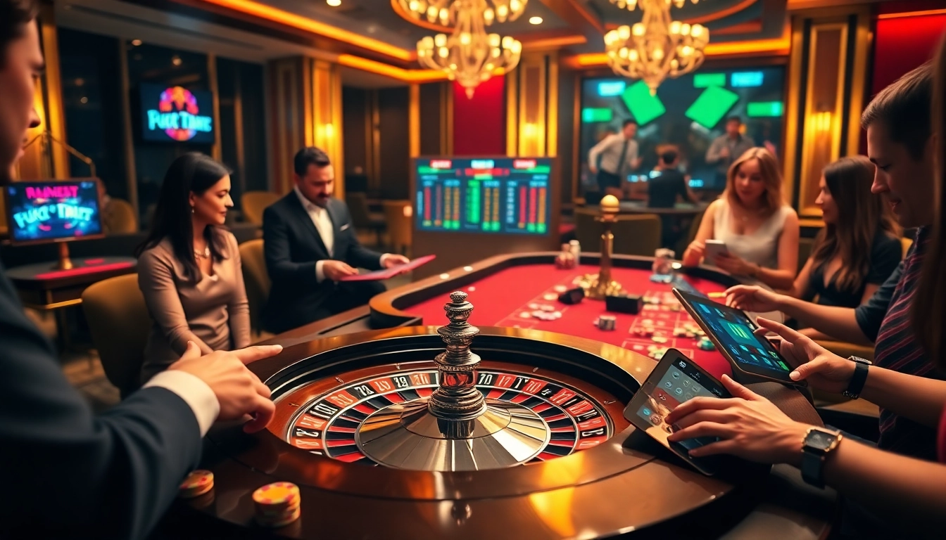 Engaging gameplay at https://f1686s.com/ with roulette action, colorful chips, and a professional croupier.