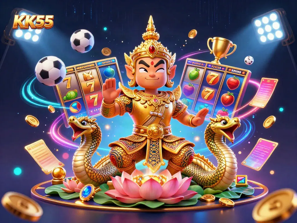 Engage with exciting slot games and experiences at KK55's vibrant online platform.
