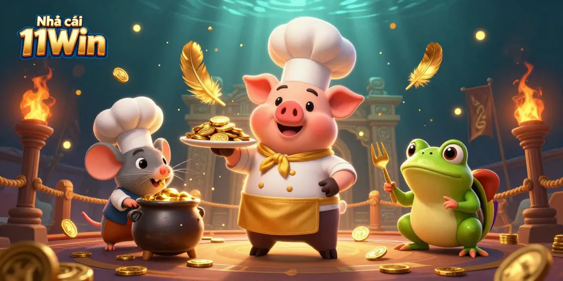 Engage in thrilling gold coin gaming at Nhà cái 11Win with dynamic 3D characters.