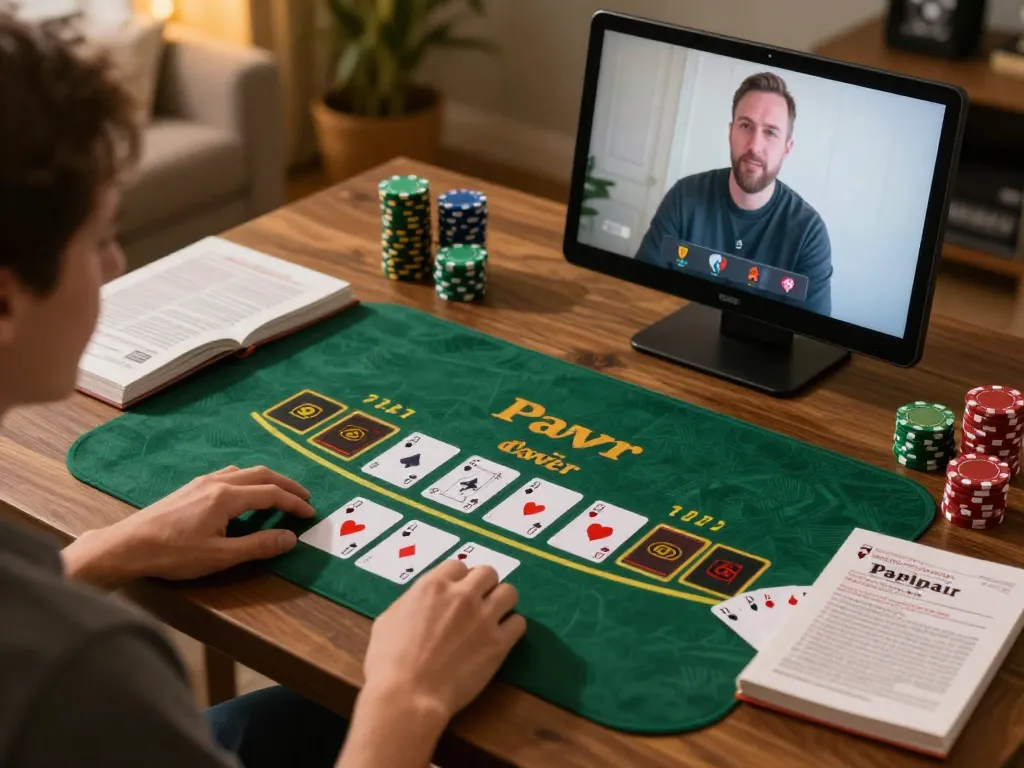 SC88 player exploring strategic gameplay with engaging Power Blackjack on tablet, showcasing responsible betting environment