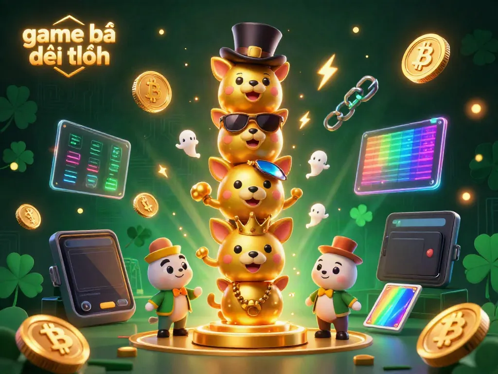 Engage in the thrilling world of game bài đổi thưởng with dynamic casino elements and a playful golden totem.