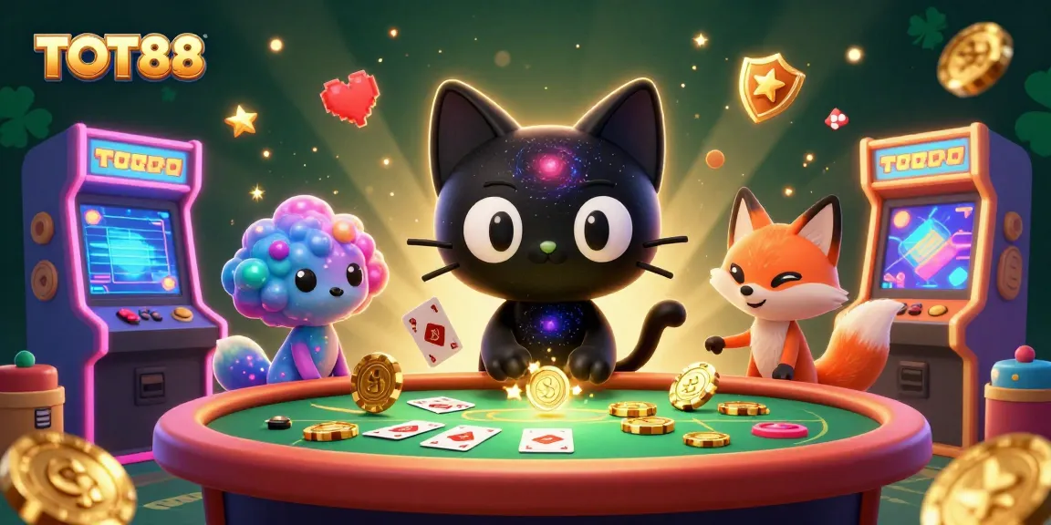 Engage in vibrant gaming with TOT88, where cosmic elements meet thrilling casino action.