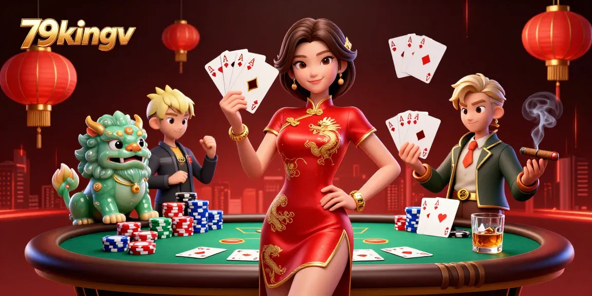 Engage with thrilling poker gameplay at 79kingv featuring dynamic scenes and rich casino elements.