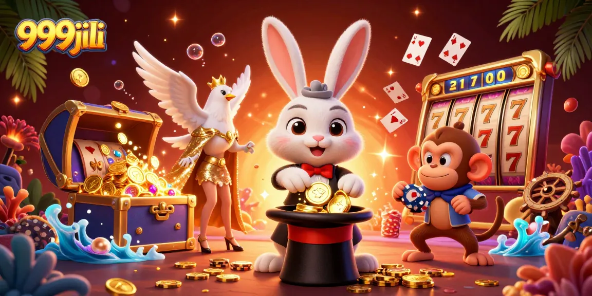 Engage in thrilling gameplay with 999jili, featuring vibrant characters and dynamic casino elements.