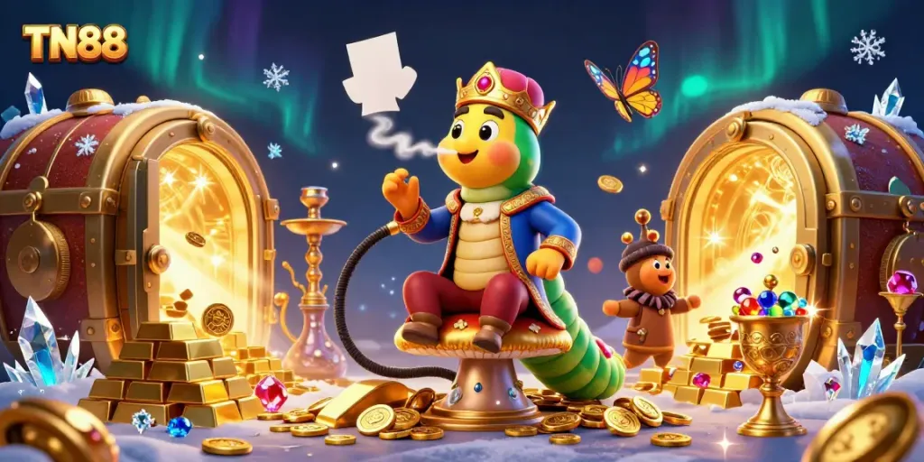 Experience the thrill of TN88's vibrant casino world filled with treasures and vivid characters.