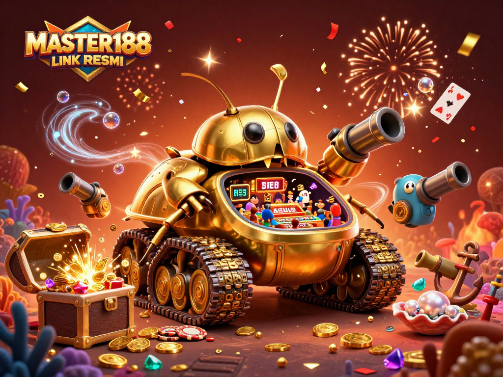 Experience thrilling gameplay with MASTER188 LINK RESMI featuring a vibrant casino world.