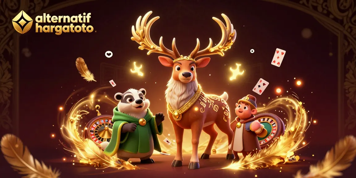 Engage with alternativ hargatoto for quick access to your favorite games, featuring stunning characters in a dynamic casino scene.