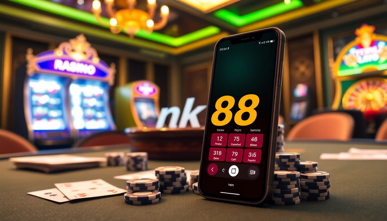 Experience thrilling gameplay with nk88 app showcasing exciting casino game options.