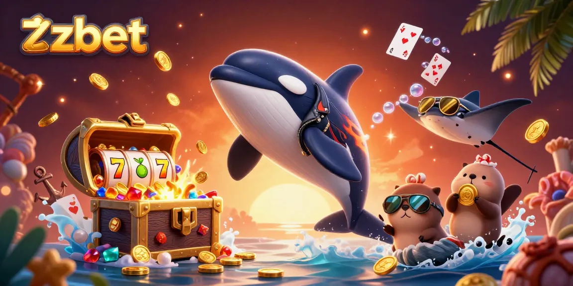 Experience the thrill at zbet with 3D animated characters celebrating big wins in a vibrant casino scene.