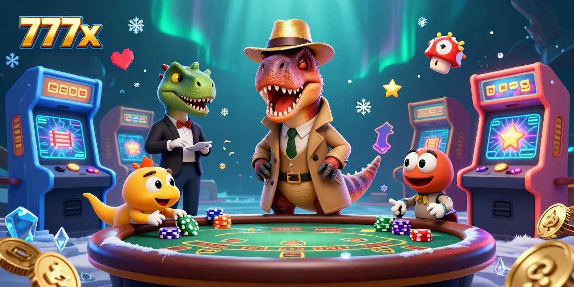 Experience the action at the 777x blackjack table with vibrant casino elements.