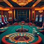Engaging poker action at 789pa.in.net showcasing vibrant slot machines and roulette table.