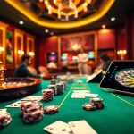 Experience the excitement of gambling at QH88 with a vibrant casino table and online betting interface.