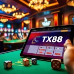 Experience the thrills of the TX88 App with immersive casino visuals and high-stakes gaming action.
