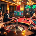 Engaging gameplay at https://f1686s.com/ with roulette action, colorful chips, and a professional croupier.