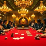 Excited players at F168 Vision blackjack table gather around to enjoy their thrilling experience.