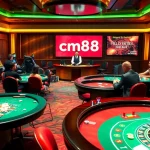 Experience thrilling gaming at cm88.com with vibrant casino tables and excited players.