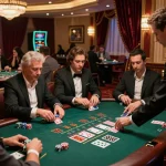 Action at the LC88 blackjack table with players engaged and a professional dealer overseeing bets.