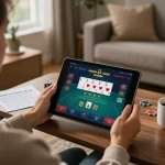 Experience the thrill of casino games with the download Winbox app on your tablet in a cozy setting.