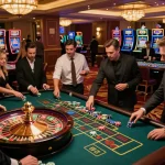Experience the rush of placing bets at LODE 88's thrilling roulette table.