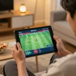 Engaging online GVUI Thomo gameplay demonstrated on tablet, showcasing live betting excitement