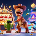 Taya777 brings the thrill of gambling with vibrant visuals showcasing 3D characters among exciting casino elements.
