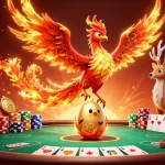 Experience winning with 789clubv1 - a vibrant casino scene featuring poker elements and mythical creatures.