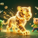 Socolivetv10 showcases dynamic online betting with a golden tiger in a vibrant 3D casino scene.