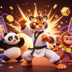 Experience lucky88 thrills as a kung fu tiger, panda, and monkey bring casino excitement alive!