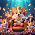Spin slots with the royal corgi in a vibrant casino adventure filled with treasures and games.