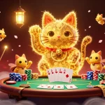 Experience the excitement of World Cup 2026 with a vibrant casino scene featuring a lucky cat and poker elements.