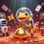Experience thrilling wins at BL555 with slot reels and jackpots in a Martian casino.